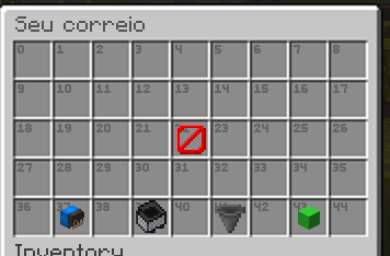 Menu do Correio