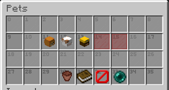 Menu de Pets